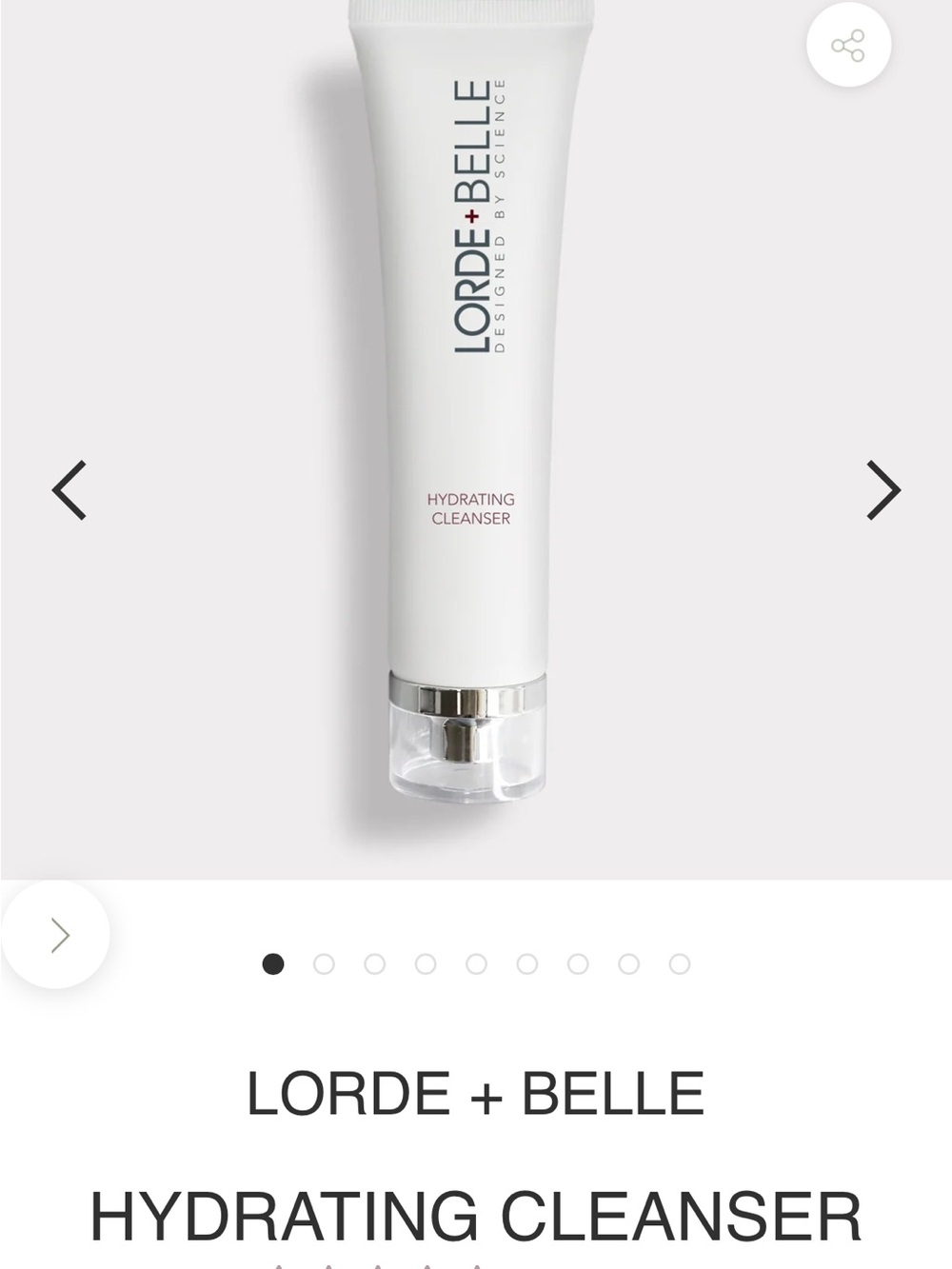 Lorde + Belle Hydrating Cleanser — White